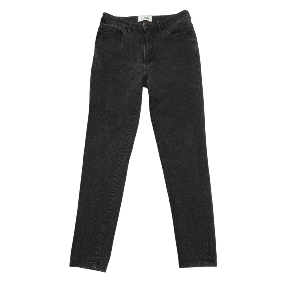 DU/ER Denim Jeans Black Wash Skinny High Rise Women's Size 27x28